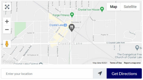 Demo of the listing page location map.