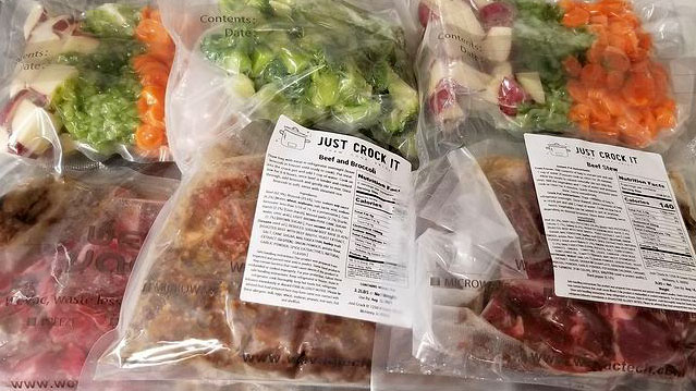 Pre-packaged and frozen meals from Just Crock It.