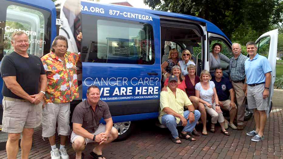 Centegra Health System and Gavers Community Cancer Foundation patient care van.