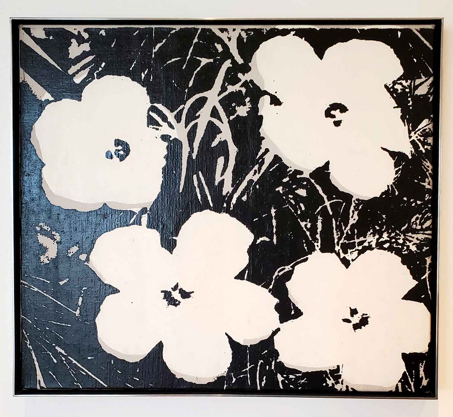 Flowers (Black and White) by Andy Warhol at the Des Moines Art Center.