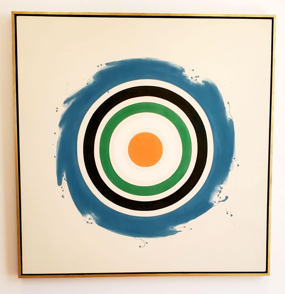 Whirl by Kenneth Noland at the Des Moines Art Center.