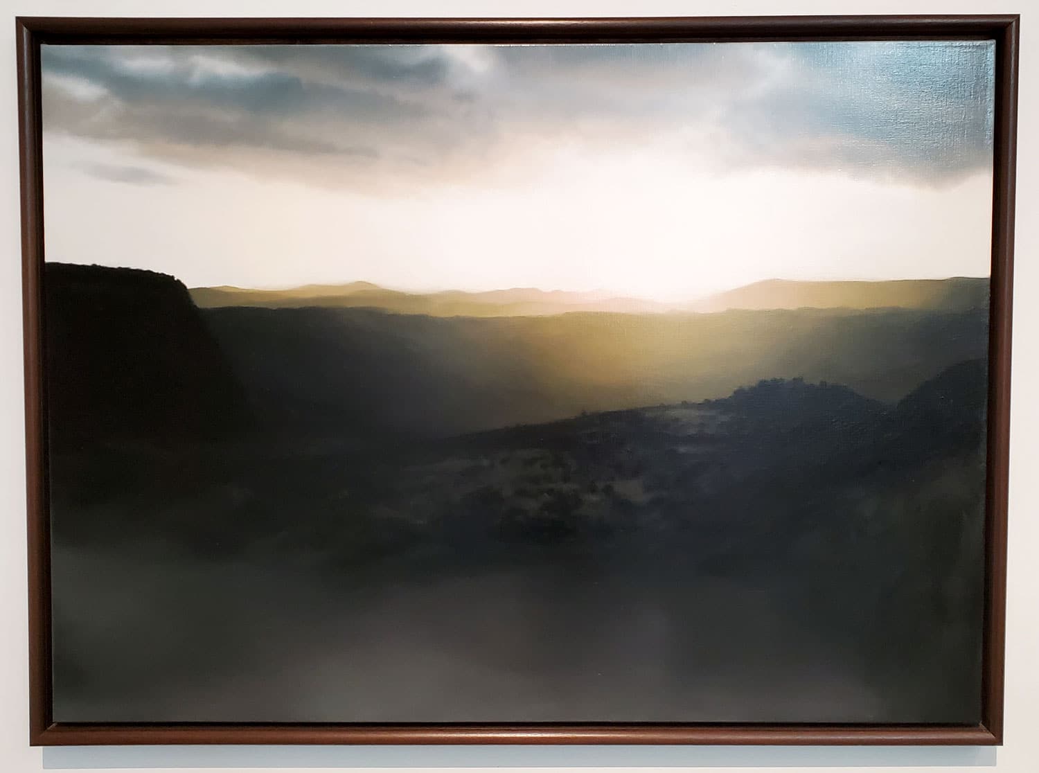 Landschaft (Landscape) by Gerhard Richter at the Des Moines Art Center.