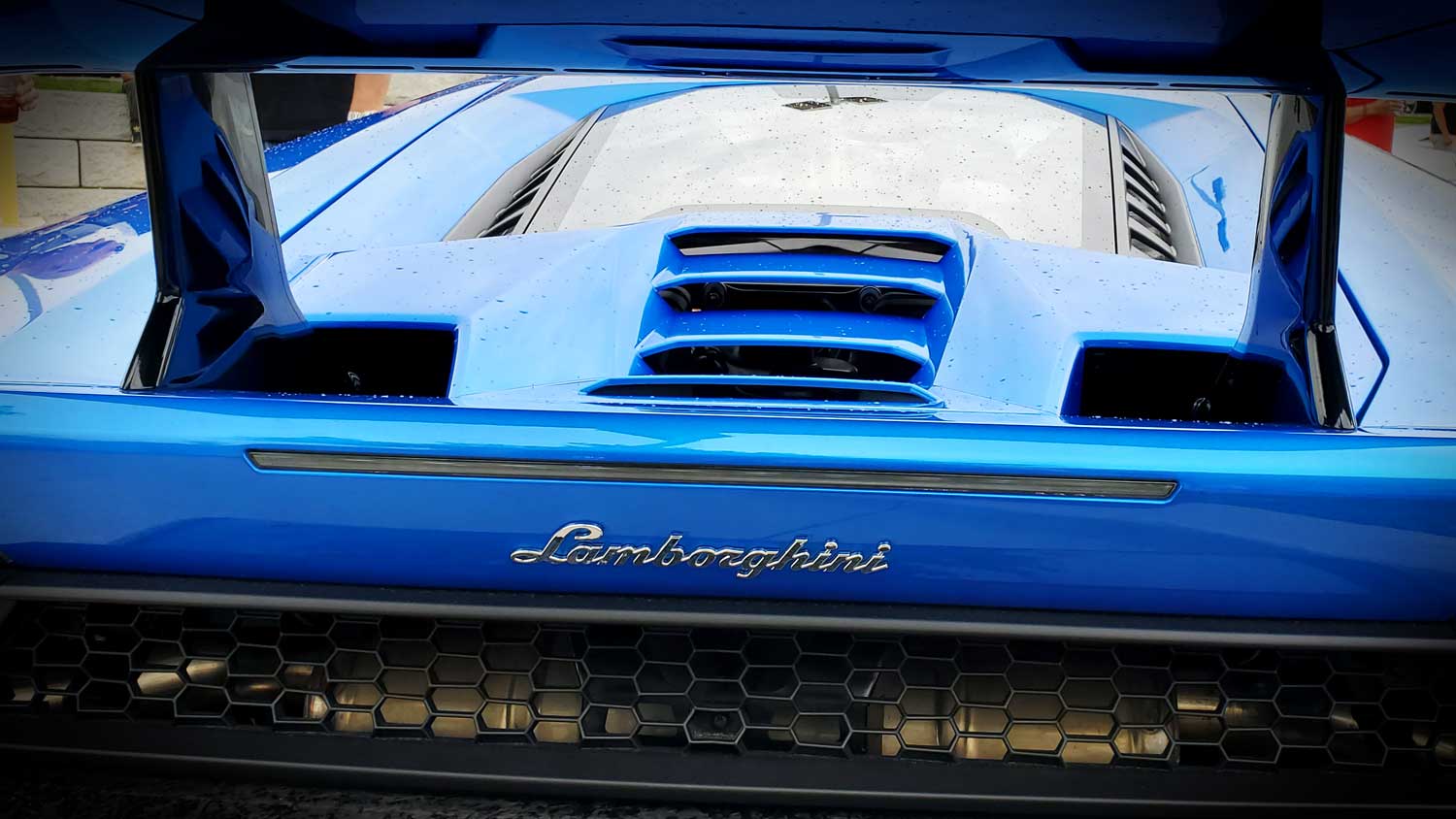 Lamborghini backend at Motor Werks Cars & Coffee 2021.