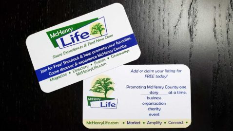 McHenry Life business cards.