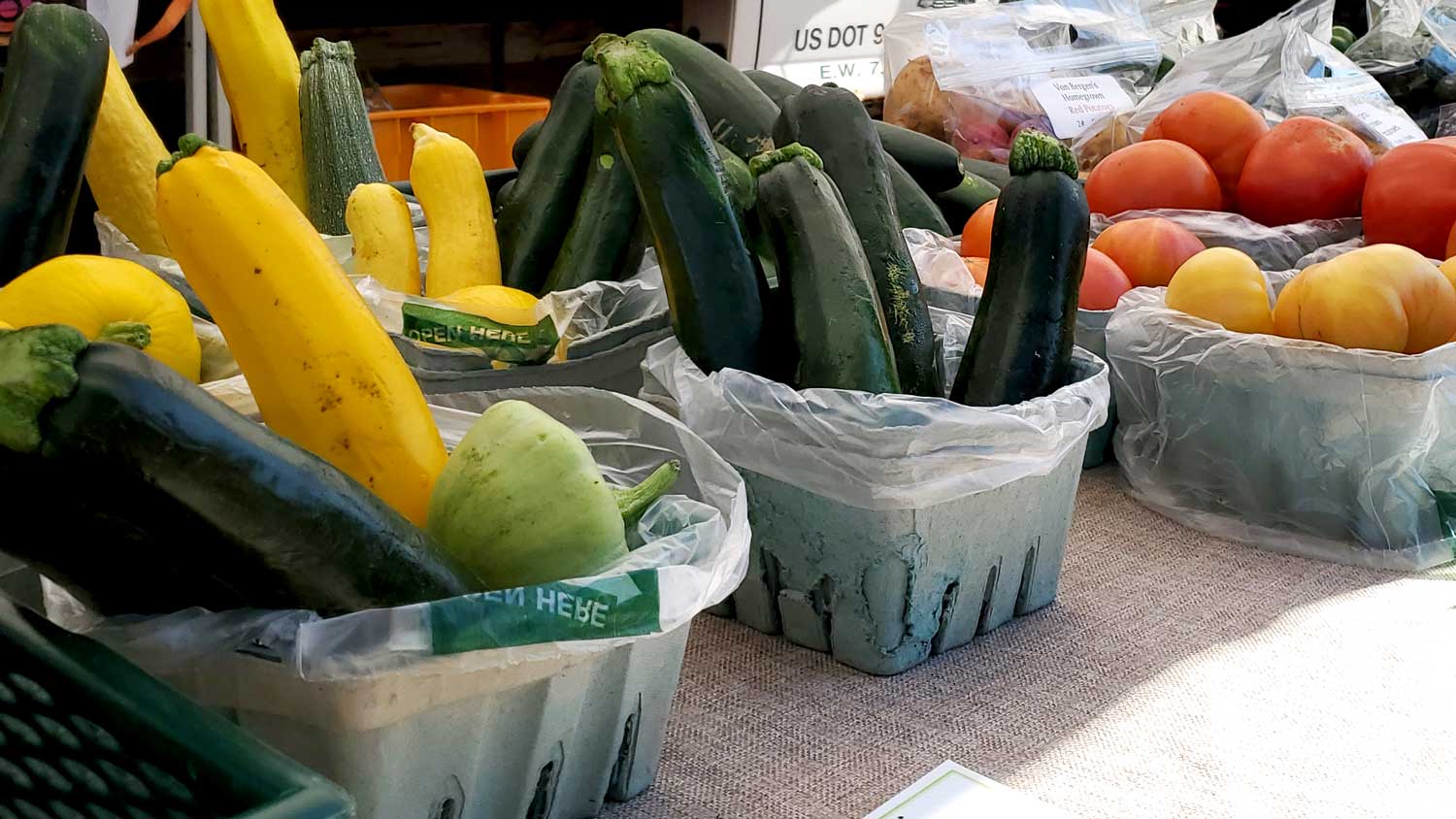 Fresh produce from Von Bergen's Country Market.