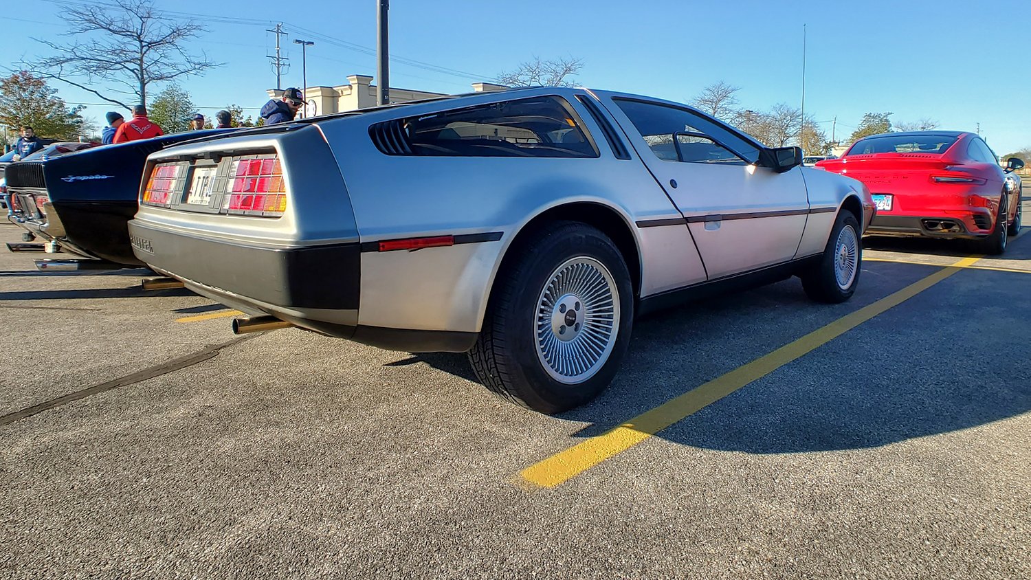 Profile of DeLorean.