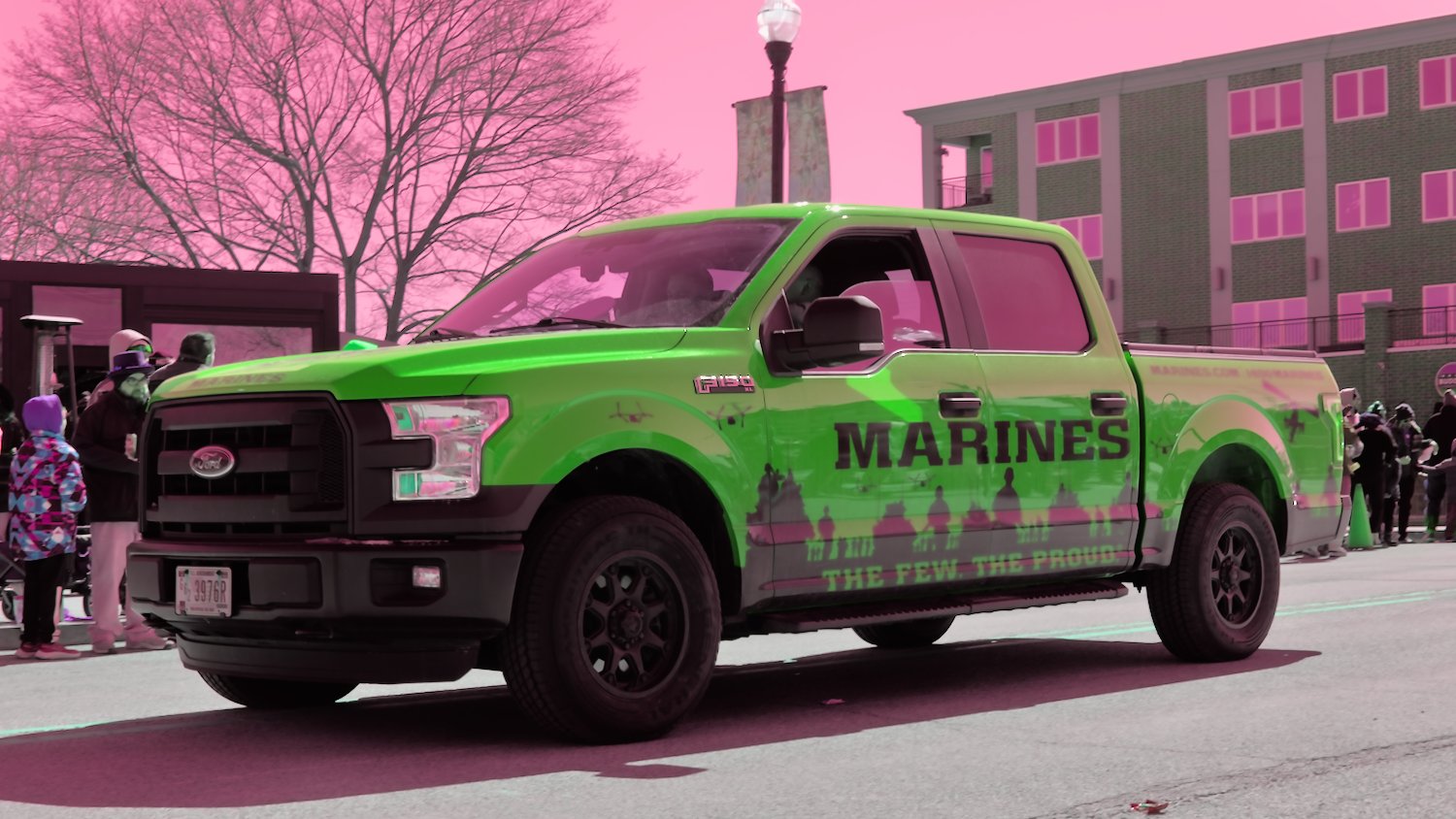 Marines truck.