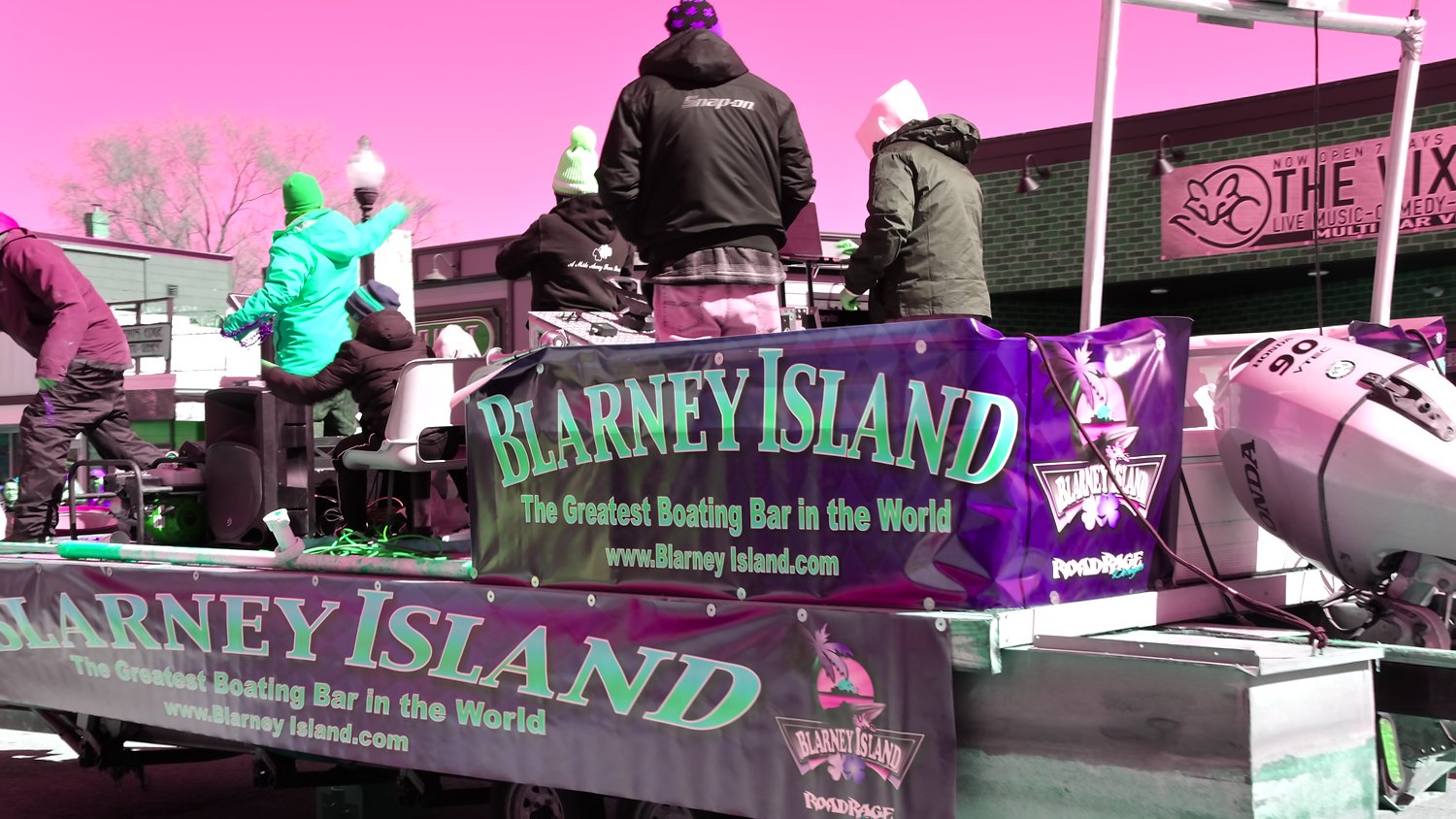 Blarney Island pontoon.