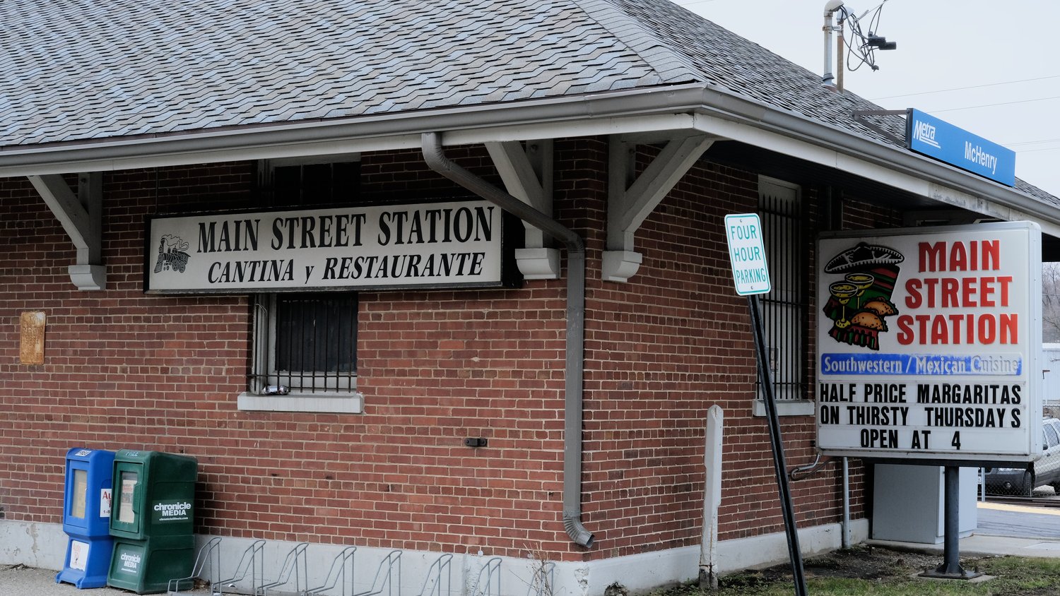 Main Street Station Cantina and Restaurant at the McHenry Metra Station.