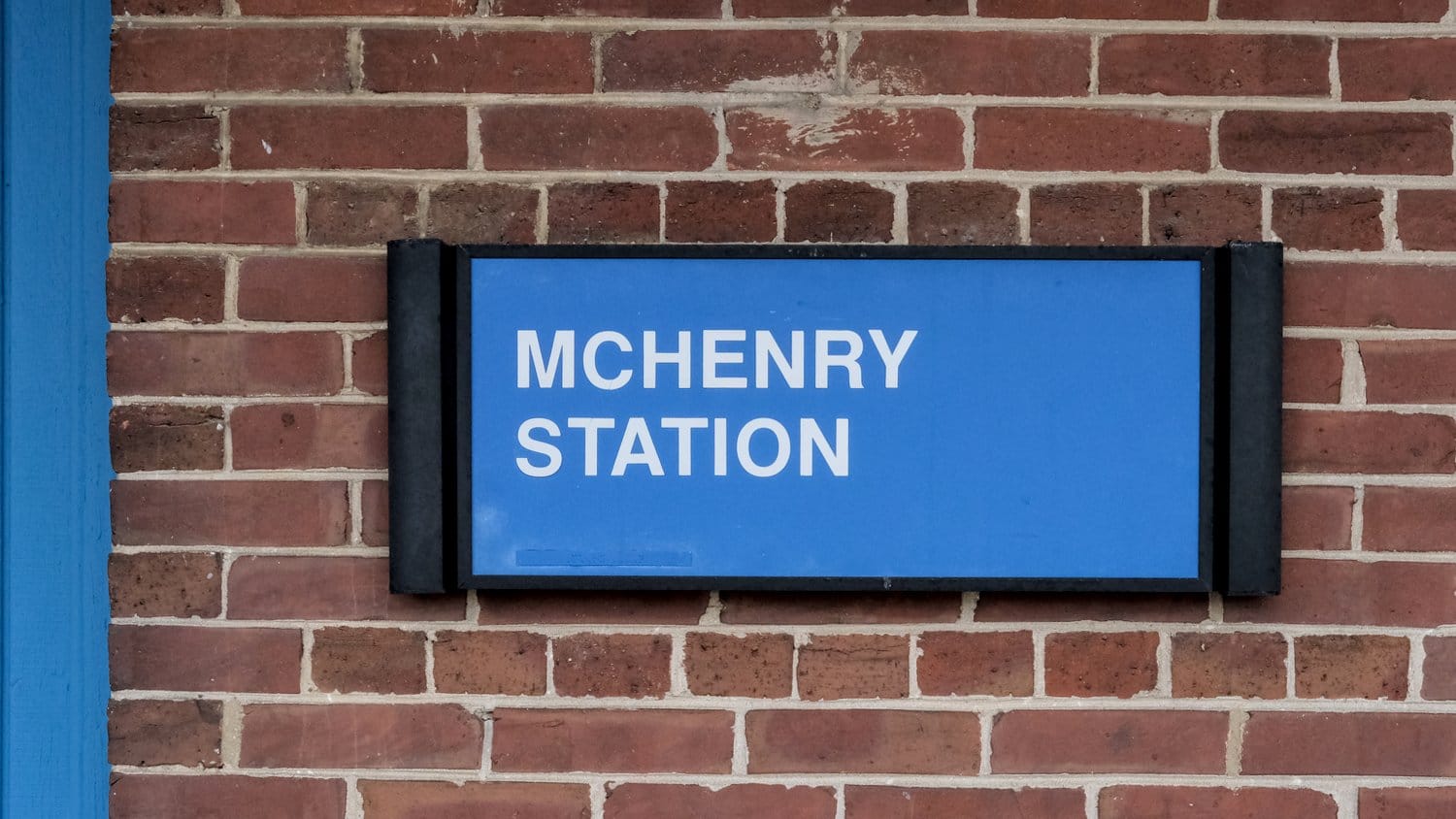 Exterior placard for McHenry Station.