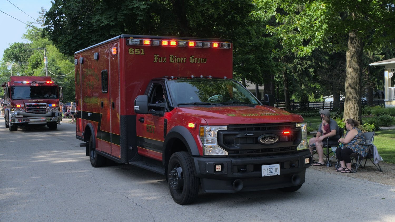 Fox River Grove Fire Protection District ambulance.