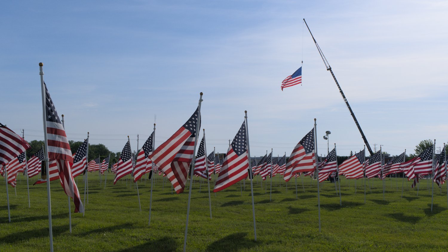 Field of the Fallen U.S. flags.