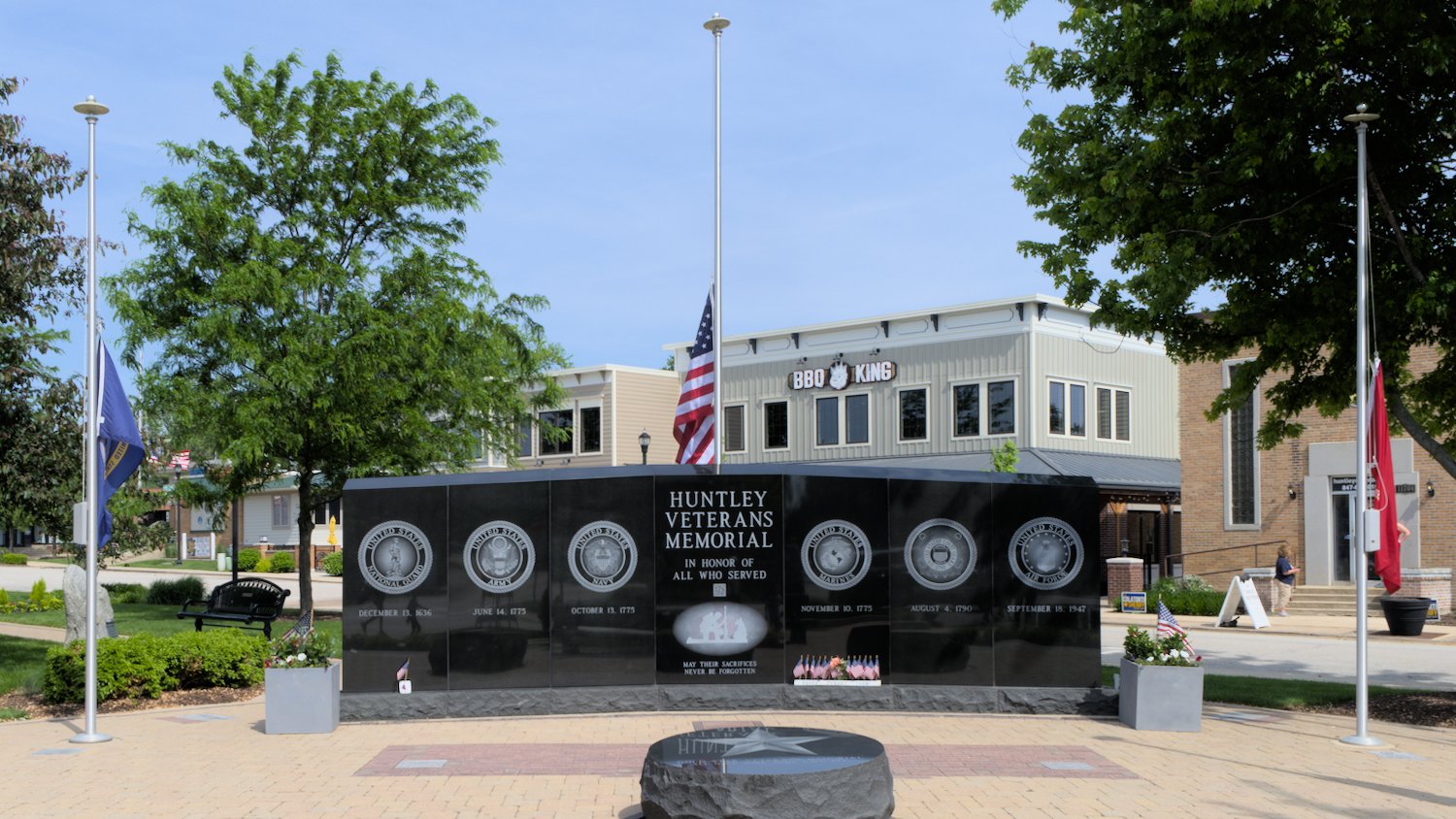 Huntley Veterans Memorial.