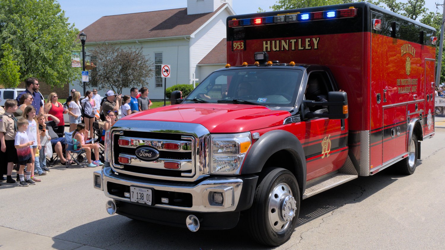 Huntley Fire Protection District paramedic unit.