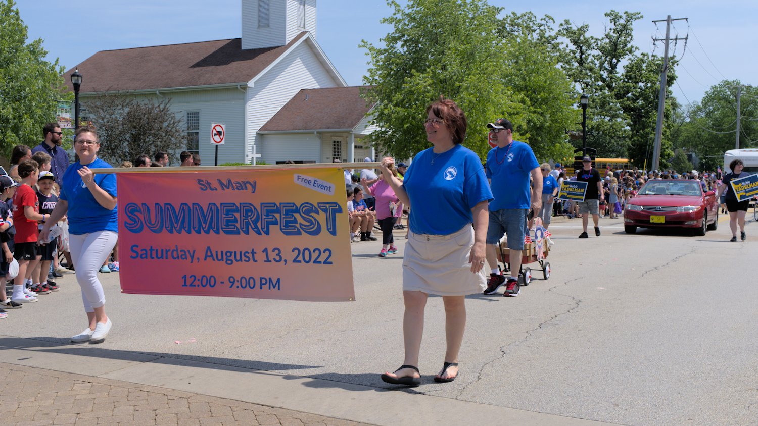 St. Mary's Summerfest banner.