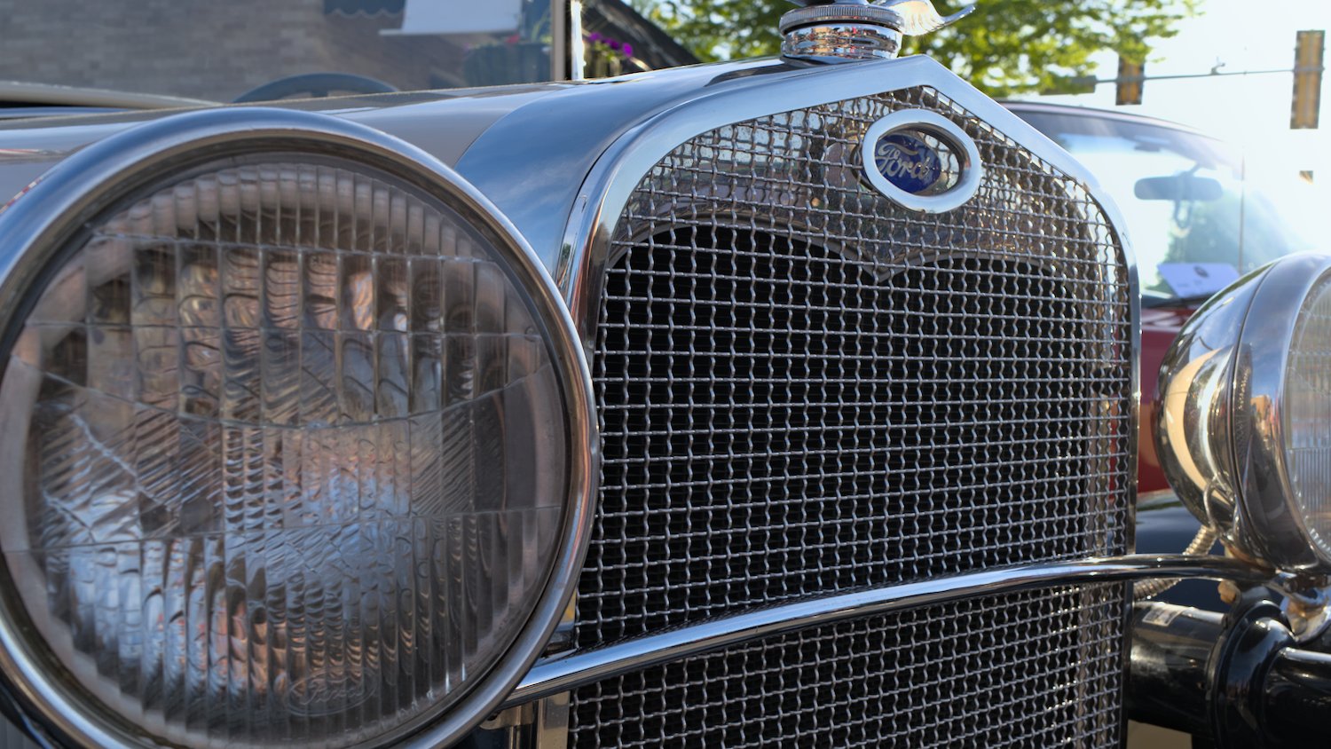 Gorgeous wire grille of the Ford Model A.