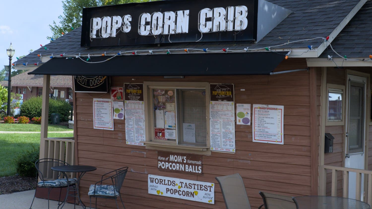 Pop's Corn Crib.
