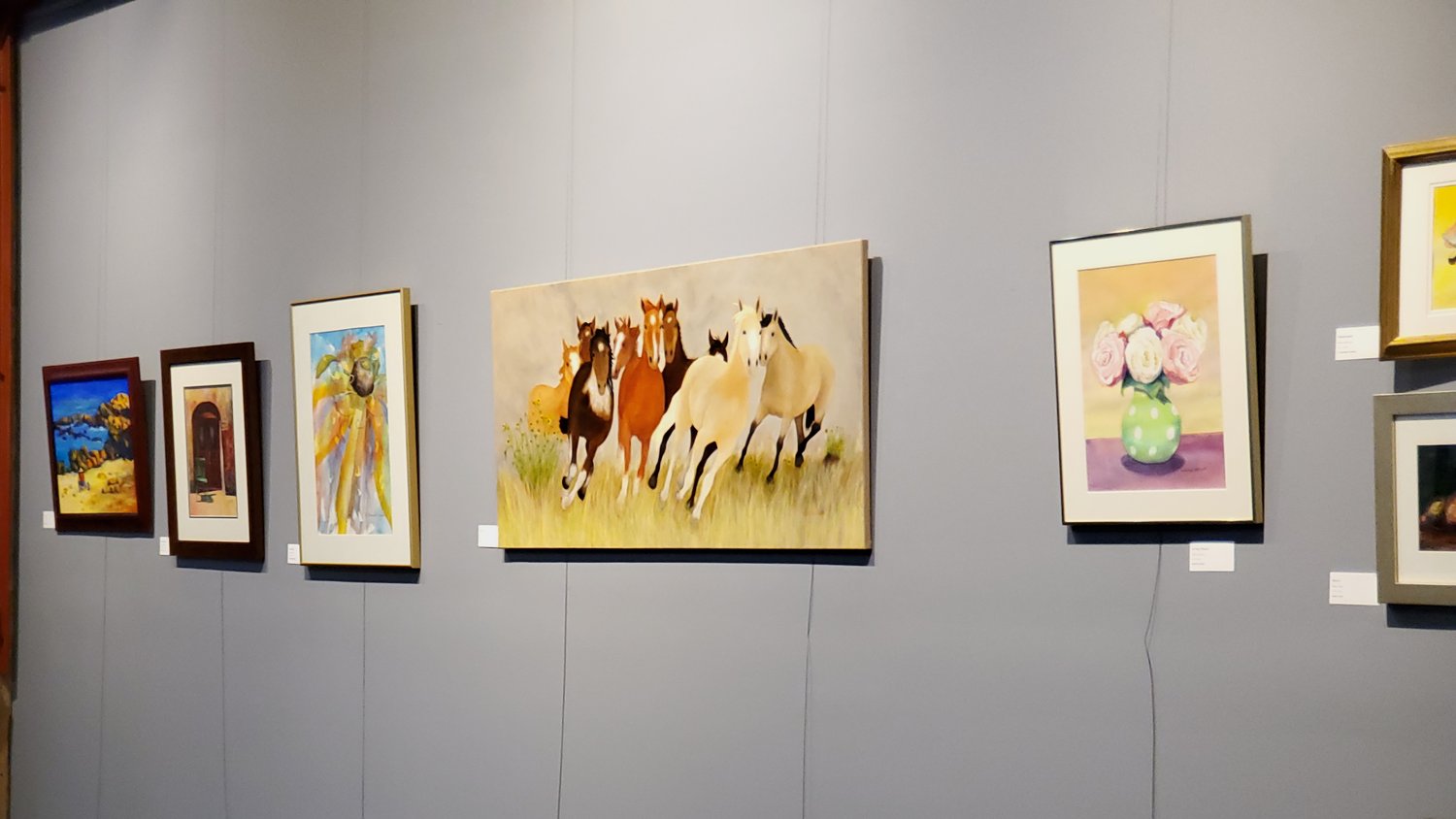 Various works of art in the Featured Artist Gallery.