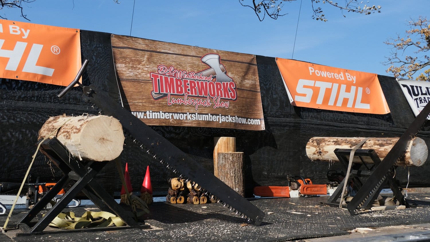 DL Weatherhead Timberwork's Lumberjack Show.