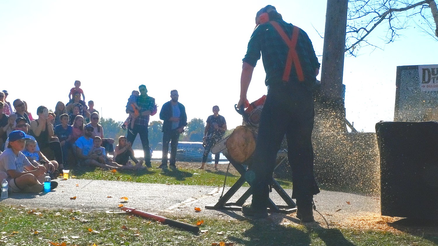 Chainsaw contest.