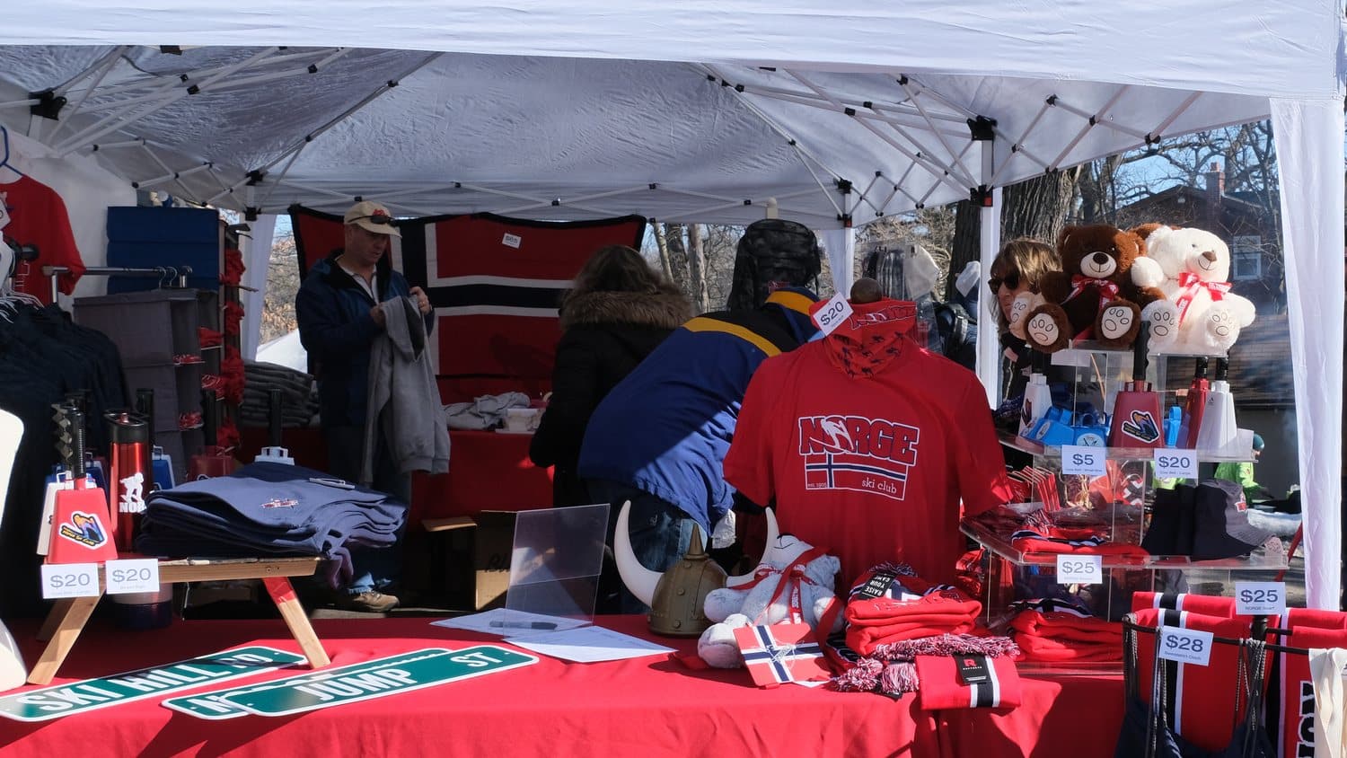 Norge souvenirs at the 118th annual Norge Ski Club, winter tournament, 2023.