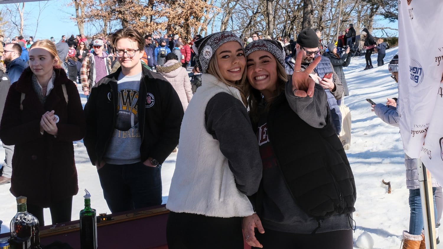 Sideouts bartenders at the 118th annual Norge Ski Club, winter tournament, 2023.