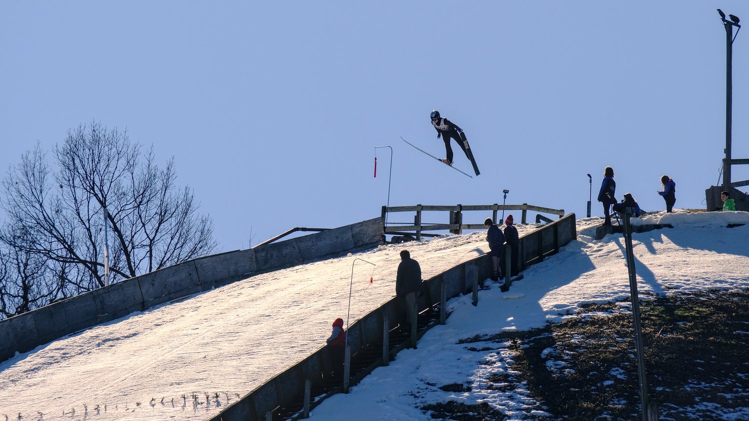 Isak Nichols of Norge Ski Club at the118th Annual Norge Ski Club Winter Tournament.