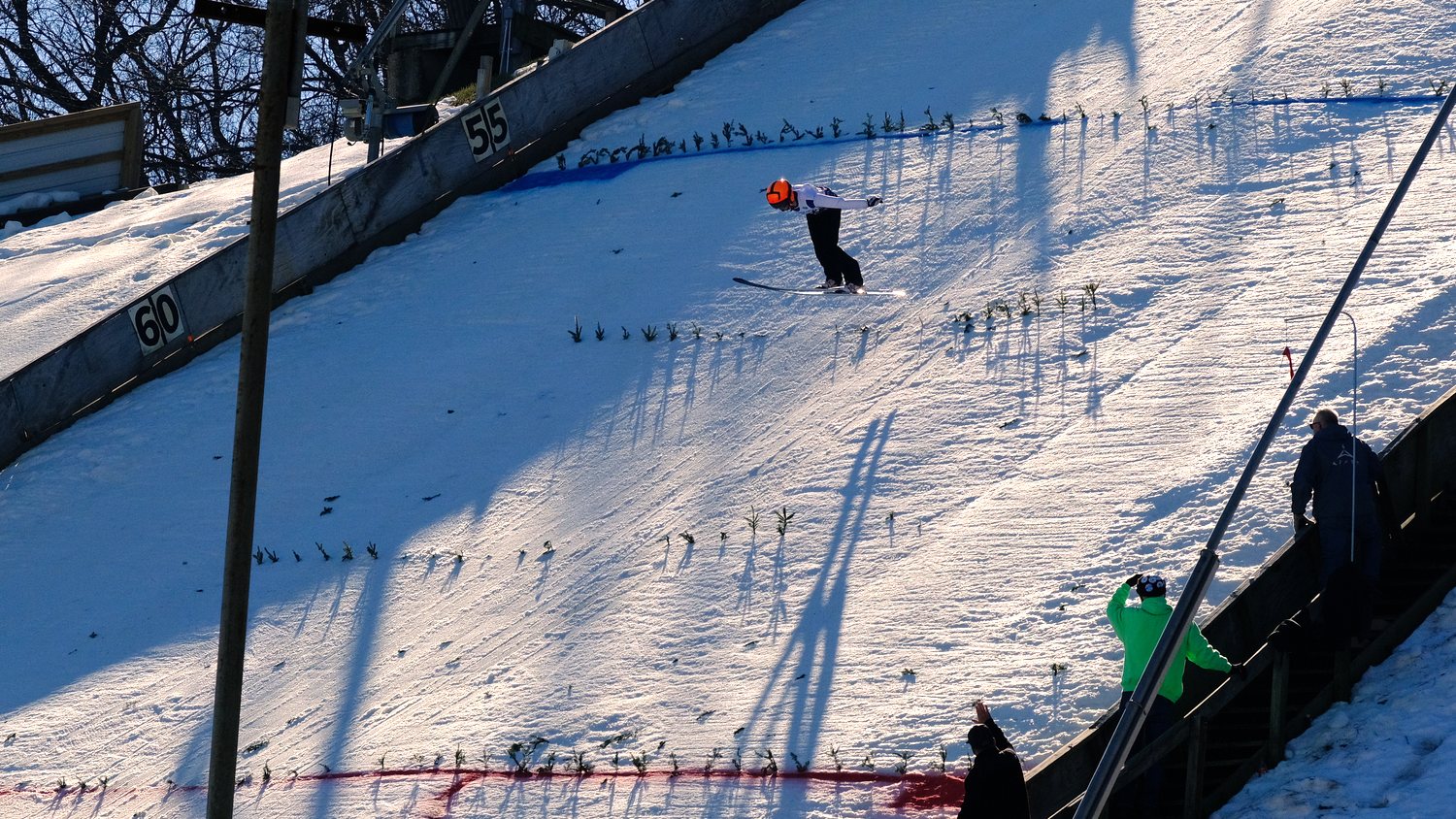 Ski jumper at the 118th Annual Norge Ski Club Winter Tournament.
