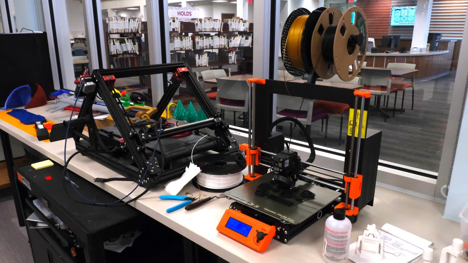 3D filament printers in the Creative Studio.