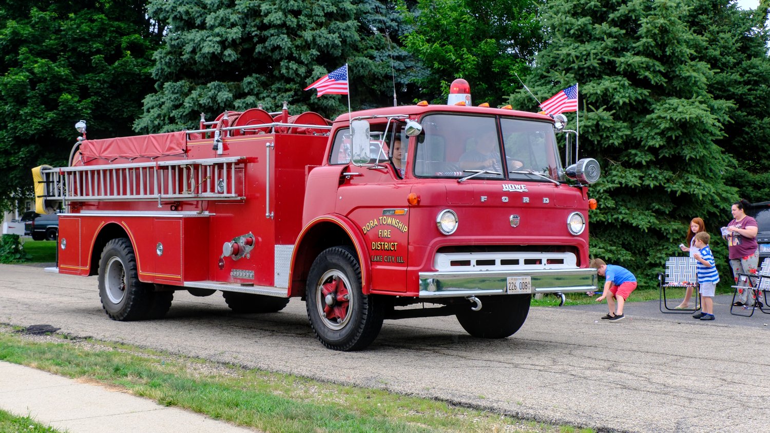 Dora Township Fire District vintage firetruck.