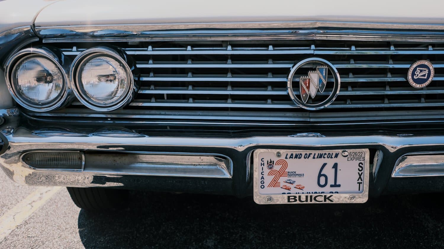 Front end of vintage Buick Invicta.