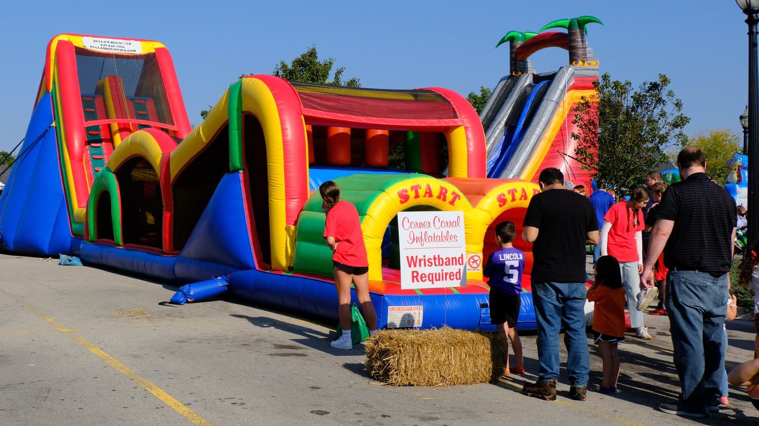 Inflatable playground.