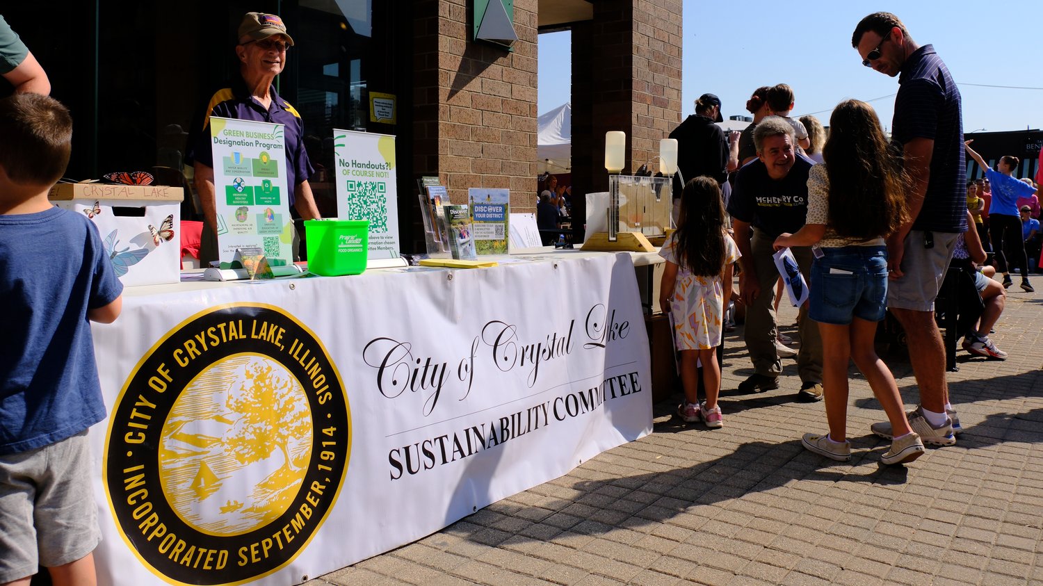 City of Crystal Lake Sustainable Committee educating.