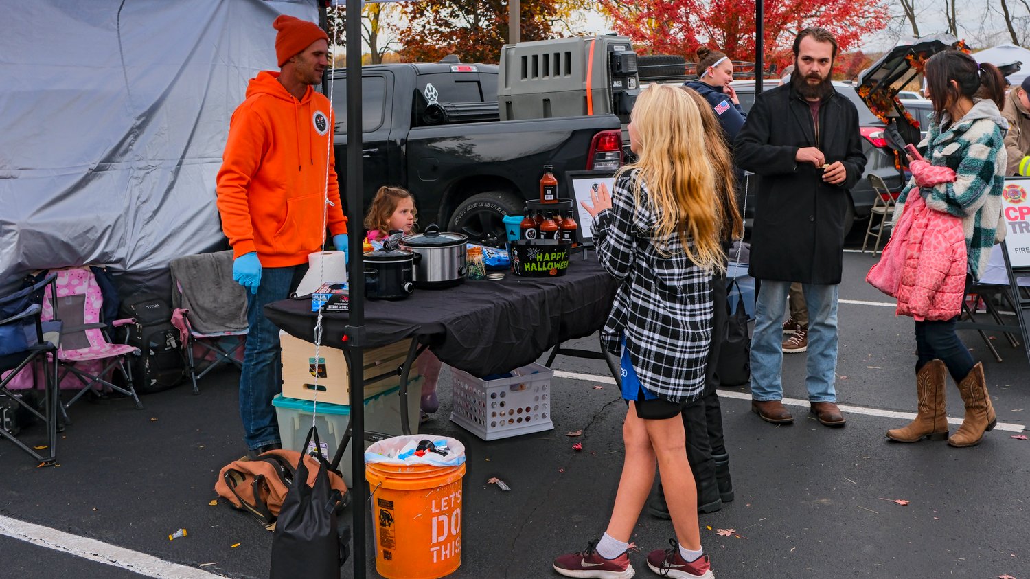 Trunk or treat tent.