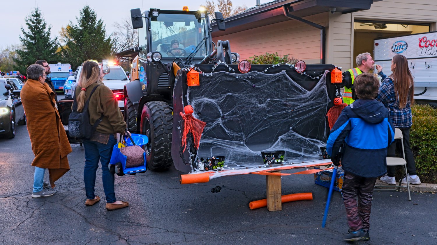 Touch a truck meets trunk or treat.