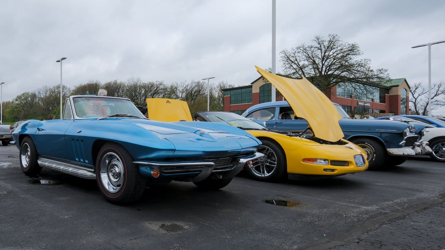 Older and much older Corvettes.